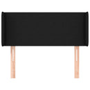 vidaXL fekete szövet fejtámla szárnyakkal 93x16x78/88 cm