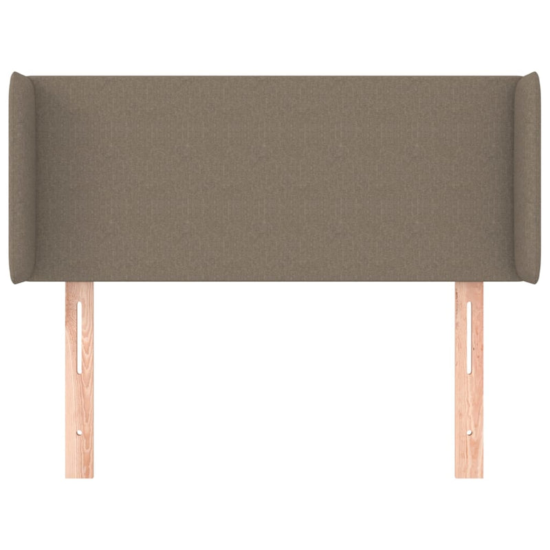 vidaXL tópszínű szövet fejtámla szárnyakkal 93x16x78/88 cm