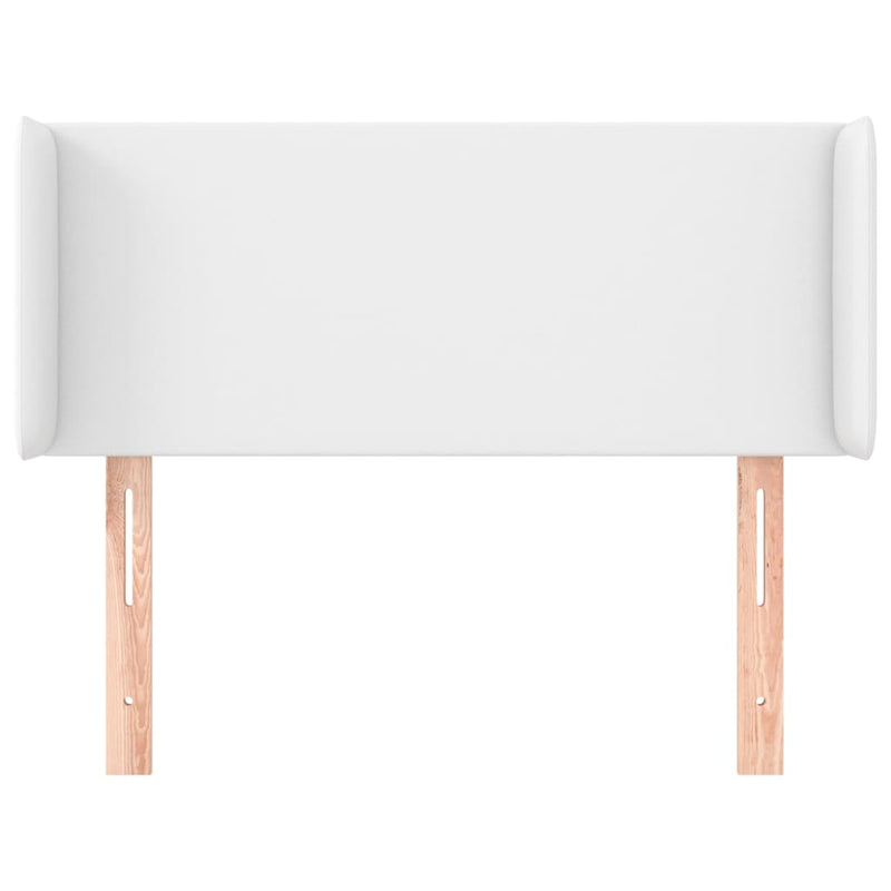vidaXL fehér műbőr szárnyas fejtámla 83x16x78/88 cm