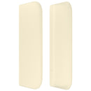 vidaXL krémszínű műbőr szárnyas fejtámla 103x16x78/88 cm