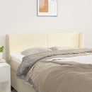 vidaXL krémszínű műbőr szárnyas fejtámla 147x16x78/88 cm