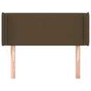 vidaXL sötétbarna szövet fejtámla 83x16x78/88 cm