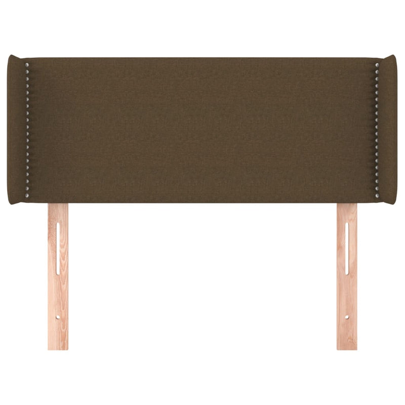 vidaXL sötétbarna szövet fejtámla 83x16x78/88 cm