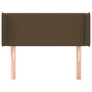 vidaXL sötétbarna szövet fejtámla 93x16x78/88 cm