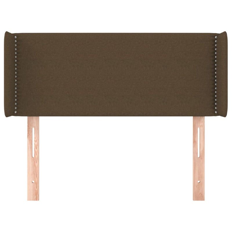 vidaXL sötétbarna szövet fejtámla 93x16x78/88 cm