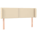 vidaXL krémszínű szövet fejtámla 147x16x78/88 cm