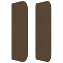 vidaXL sötétbarna szövet fejtámla 183x16x78/88 cm