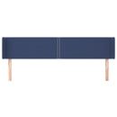 vidaXL kék szövet fejtámla 183x16x78/88 cm