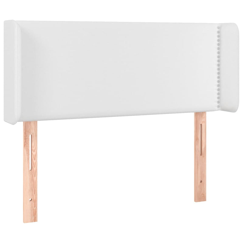 vidaXL fehér műbőr szárnyas fejtámla 83x16x78/88 cm