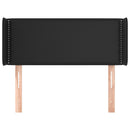vidaXL fekete műbőr szárnyas fejtámla 93x16x78/88 cm