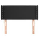 vidaXL fekete műbőr szárnyas fejtámla 103x16x78/88 cm