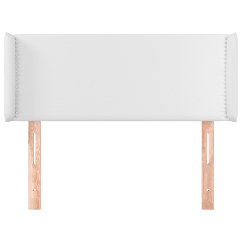vidaXL fehér műbőr szárnyas fejtámla 103x16x78/88 cm