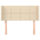 vidaXL krémszínű szövet fejtámla 83x16x78/88 cm