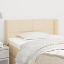 vidaXL krémszínű szövet fejtámla 83x16x78/88 cm