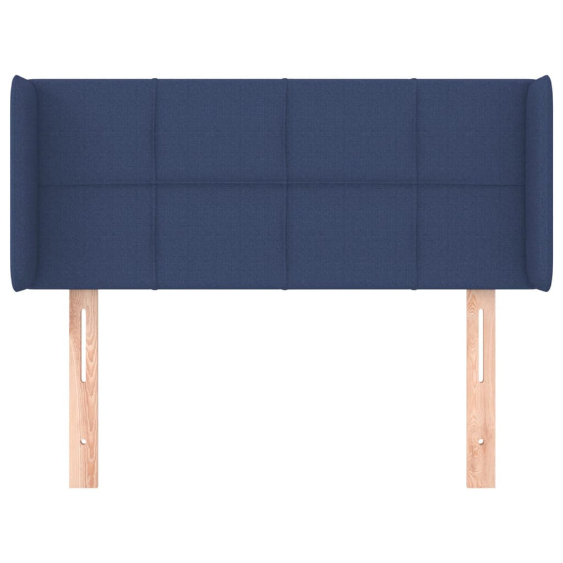 vidaXL kék szövet fejtámla 83x16x78/88 cm