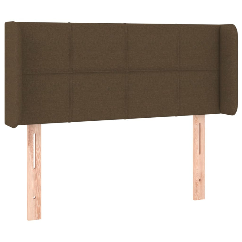 vidaXL sötétbarna szövet fejtámla 93x16x78/88 cm
