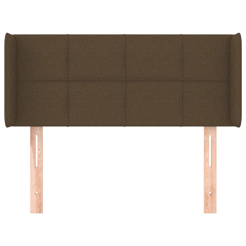 vidaXL sötétbarna szövet fejtámla 93x16x78/88 cm