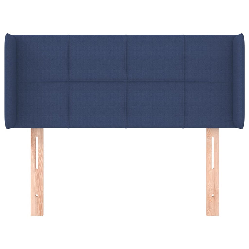 vidaXL kék szövet fejtámla 93x16x78/88 cm