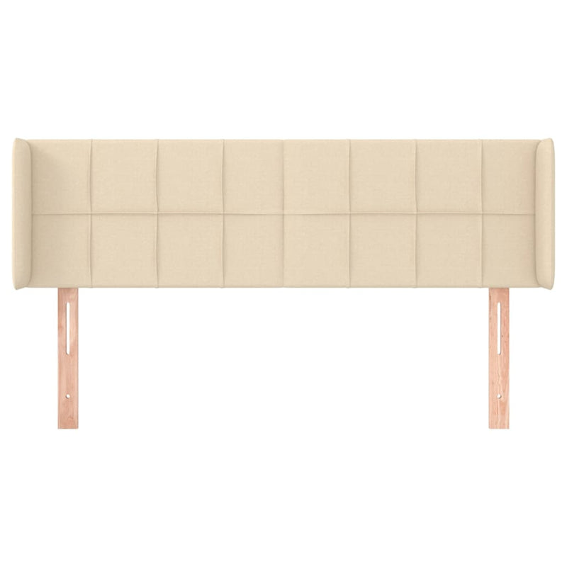vidaXL krémszínű szövet fejtámla 147x16x78/88 cm