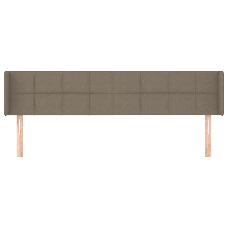 vidaXL tópszínű szövet fejtámla 163x16x78/88 cm