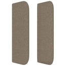 vidaXL tópszínű szövet fejtámla 163x16x78/88 cm