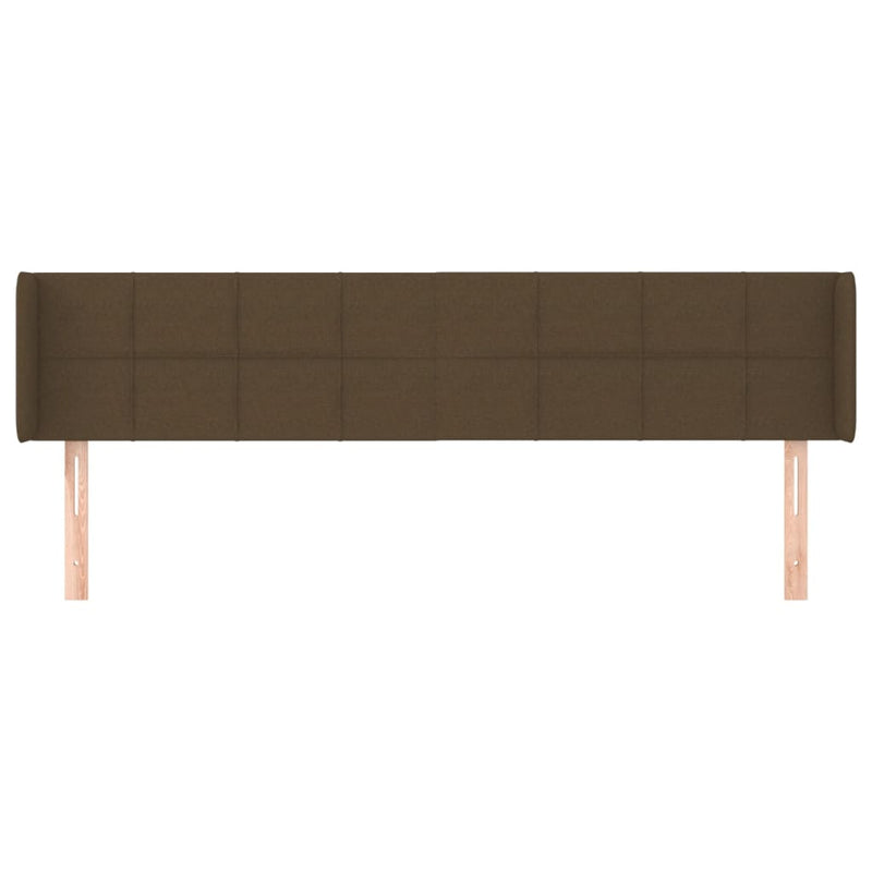 vidaXL sötétbarna szövet fejtámla 183x16x78/88 cm