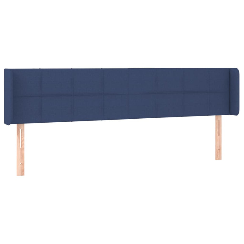 vidaXL kék szövet fejtámla 183x16x78/88 cm