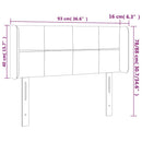 vidaXL sötétzöld bársony fejtámla 93x16x78/88 cm