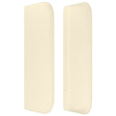 vidaXL krémszínű műbőr szárnyas fejtámla 83x16x78/88 cm