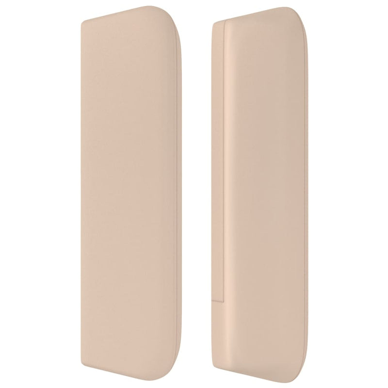 vidaXL cappuccino műbőr szárnyas fejtámla 103x16x78/88 cm