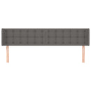 vidaXL szürke műbőr szárnyas fejtámla 183x16x78/88 cm