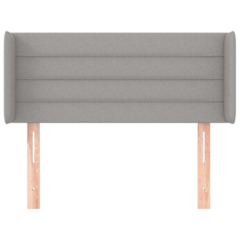 vidaXL világosszürke szövet fejtámla 83x16x78/88 cm