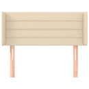 vidaXL krémszínű szövet fejtámla 83x16x78/88 cm