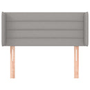 vidaXL világosszürke szövet fejtámla 93x16x78/88 cm