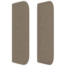 vidaXL tópszínű szövet fejtámla 93x16x78/88 cm