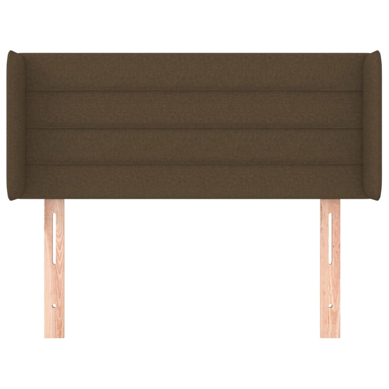 vidaXL sötétbarna szövet fejtámla 103x16x78/88 cm