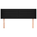 vidaXL fekete szövet fejtámla szárnyakkal 147x16x78/88 cm