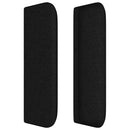 vidaXL fekete szövet fejtámla szárnyakkal 183x16x78/88 cm