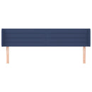 vidaXL kék szövet fejtámla 183x16x78/88 cm