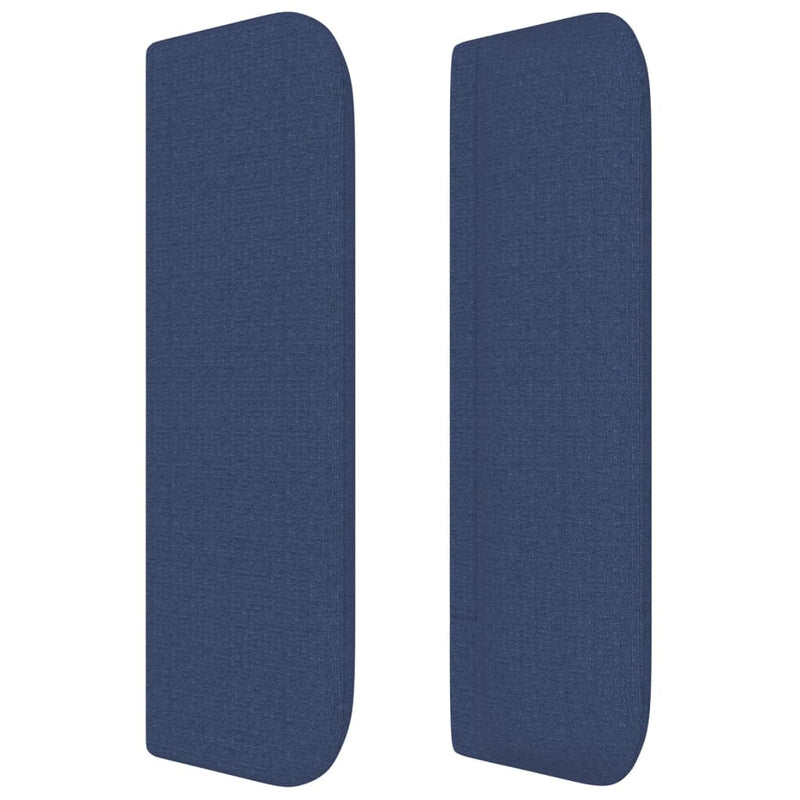 vidaXL kék szövet fejtámla 183x16x78/88 cm