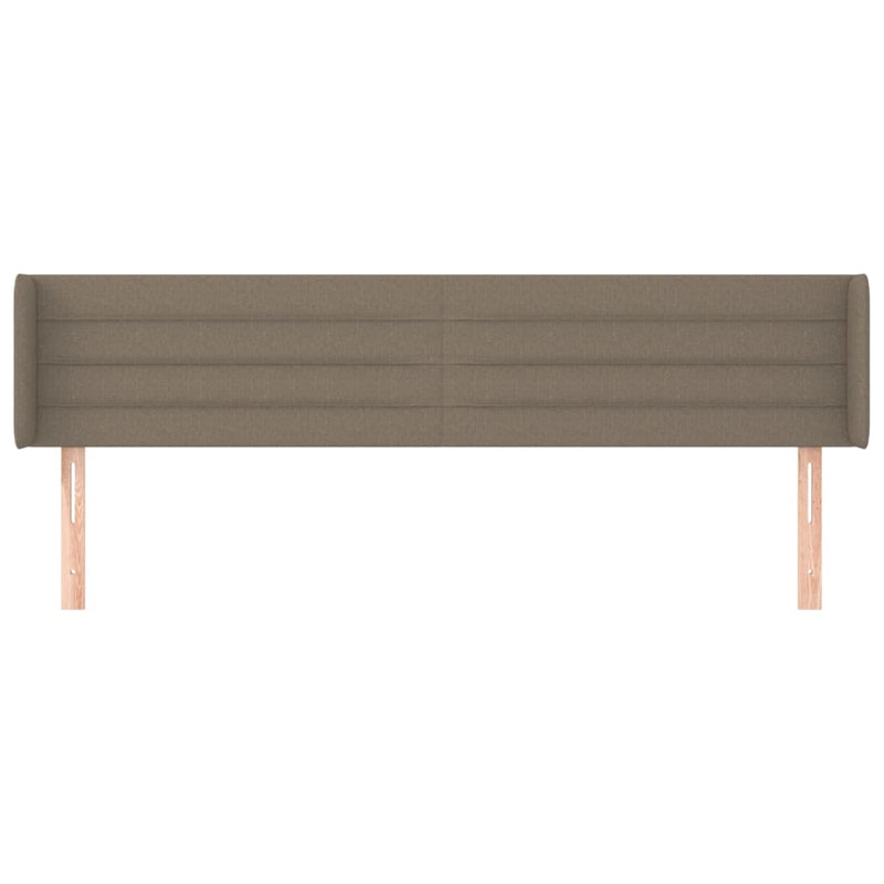 vidaXL tópszínű szövet fejtámla 203x16x78/88 cm