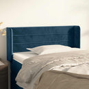 vidaXL sötétkék bársony fejtámla 83x16x78/88 cm