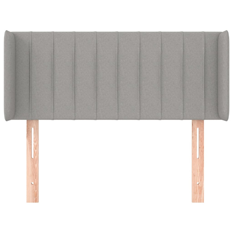 vidaXL világosszürke szövet fejtámla 83x16x78/88 cm