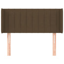 vidaXL sötétbarna szövet fejtámla 83x16x78/88 cm