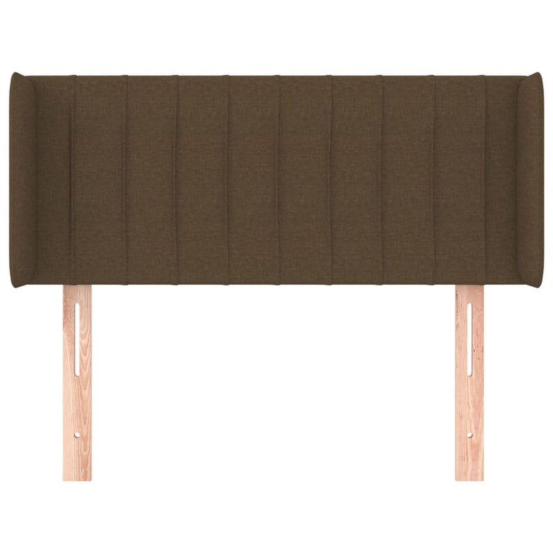 vidaXL sötétbarna szövet fejtámla 83x16x78/88 cm