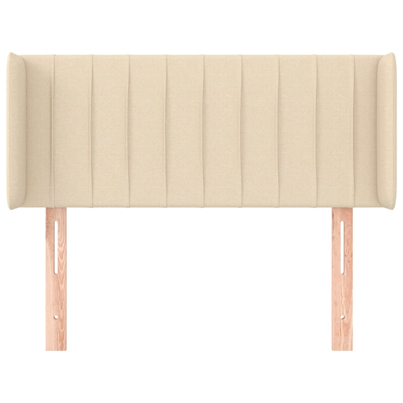 vidaXL krémszínű szövet fejtámla 83x16x78/88 cm