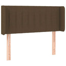 vidaXL sötétbarna szövet fejtámla 93x16x78/88 cm