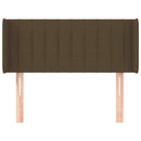 vidaXL sötétbarna szövet fejtámla 93x16x78/88 cm