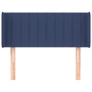 vidaXL kék szövet fejtámla 93x16x78/88 cm