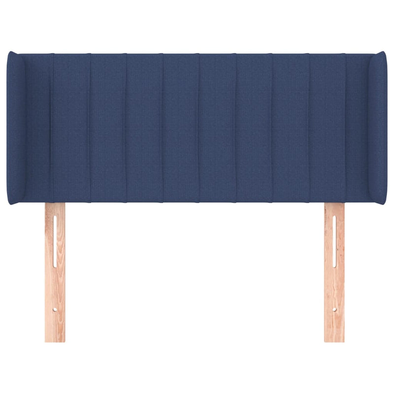 vidaXL kék szövet fejtámla 93x16x78/88 cm